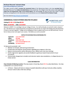 Screenshot for Commercial HVACR Systems Analysis: Course Outcome Summary and Syllabus