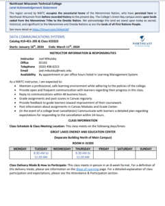 Screenshot for Data Communications Systems: Course Outcome Summary and Syllabus