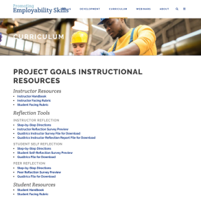 Screenshot for Project GOALS: Instructional Resources