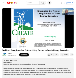 Screenshot for Energizing Our Future: Using Drones to Teach Energy Education