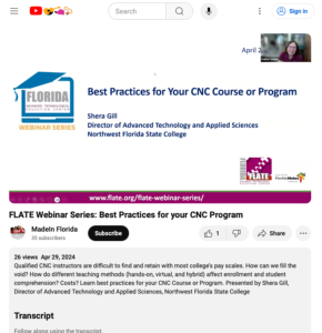 Screenshot for Best Practices for Your CNC Program