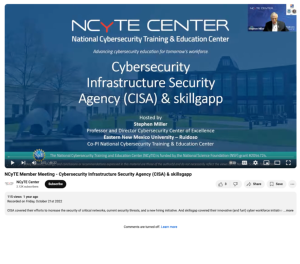 Screenshot for Cybersecurity Infrastructure Security Agency (CISA) & Skillsgapp