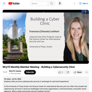 Screenshot for Building a Cybersecurity Clinic