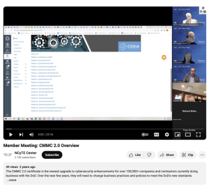 Screenshot for CMMC 2.0 Overview