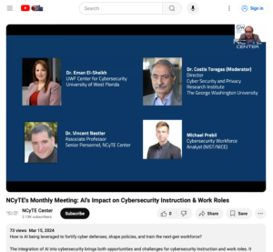 Screenshot for AI's Impact on Cybersecurity Instruction & Work Roles