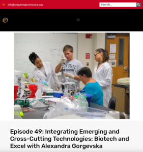 Screenshot for Episode 49: Integrating Emerging and Cross-Cutting Technologies: Biotech and Excel with Alexandra Gorgevska