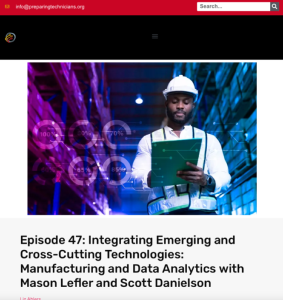 Screenshot for Episode 47: Integrating Emerging & Cross-Cutting Technologies: Manufacturing & Data Analytics